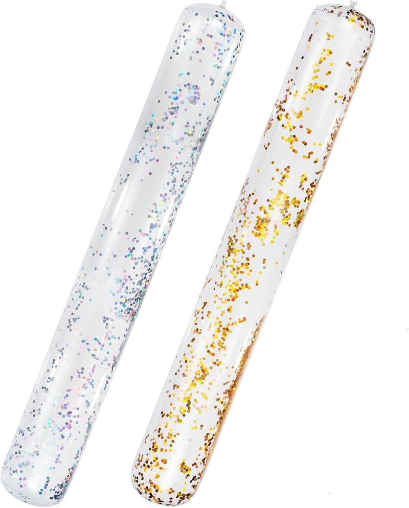Willingfun Inflatable Pool Noodles, 2 Pack Pool Noodles Jumbo, Large Swim Noodles for Swimming, Floating, Patry, Decoration - Image 1